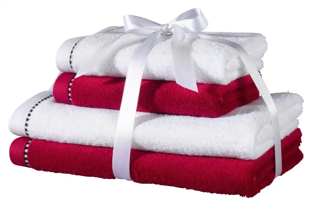 Bestpreis Handtuch-Set 4-teilig SOLID WAVE