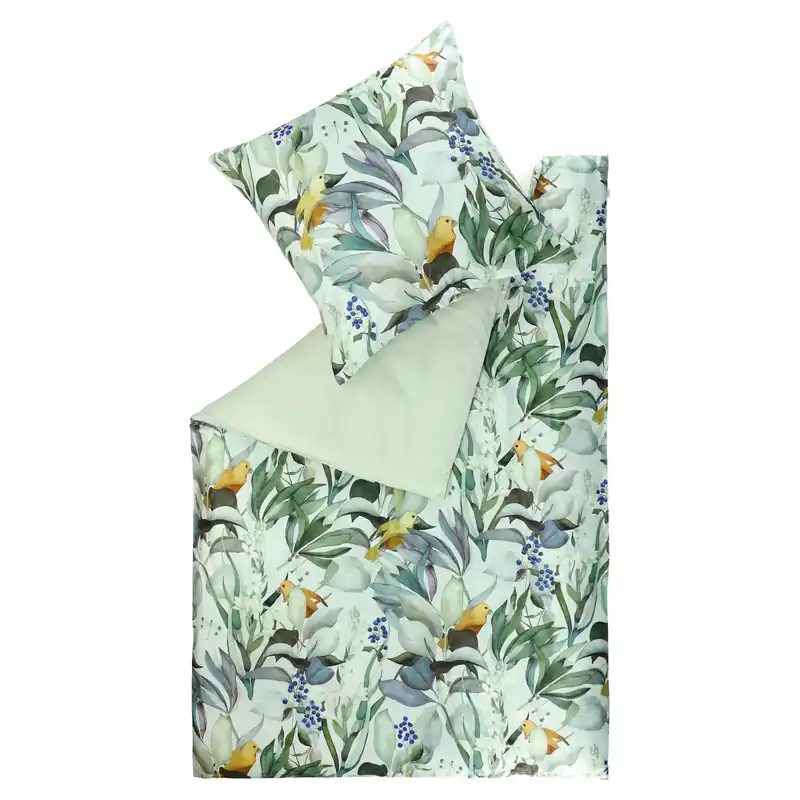 Satin-Wendebettwäsche BIRDS-B Expressversand