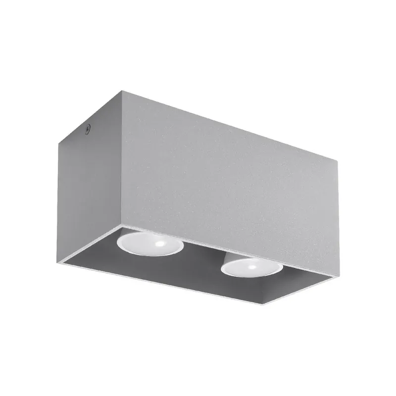 Top-Qualität Sollux SL.0382 Deckenleuchte QUAD MAXI grau