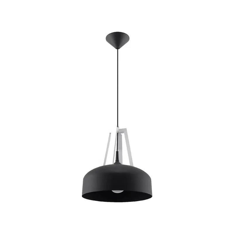 Neuheit Sollux SL.0389 Pendelleuchte CASCO schwarz/weiß
