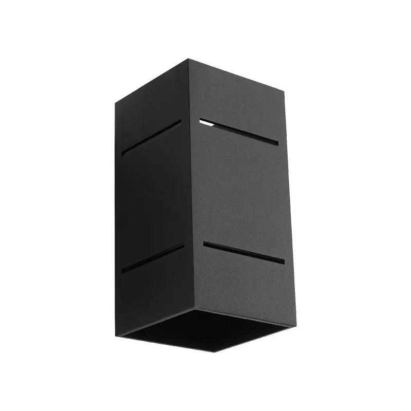 Limited Edition Sollux SL.0478 Wandleuchte BLOCCO schwarz