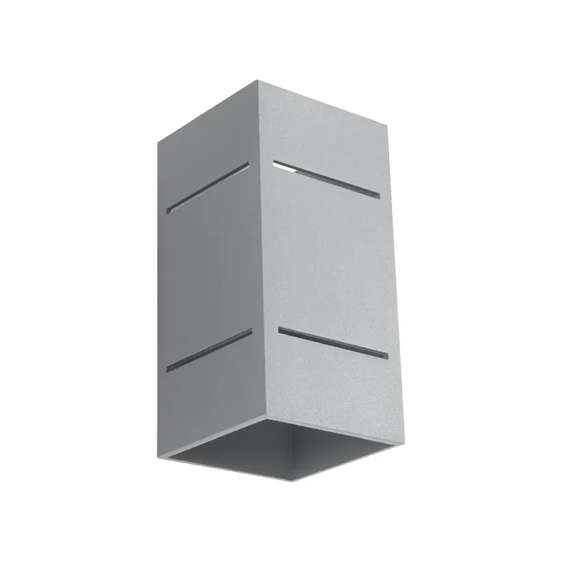 Versand Am Gleichen Tag Sollux SL.0479 Wandleuchte BLOCCO grau