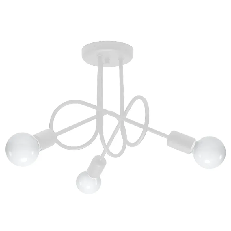 Neue Ware Sollux SL.1431 Kronleuchter LOOP 3 weiß