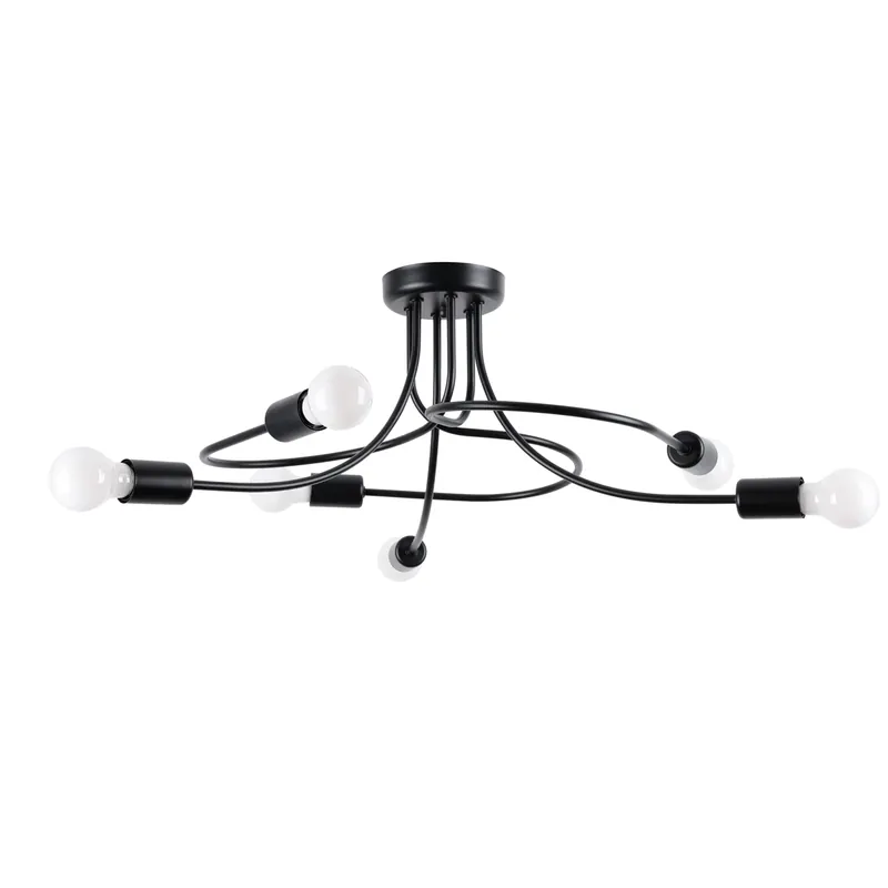 Top-Preis Sollux SL.1456 Kronleuchter LEVAR 6 schwarz
