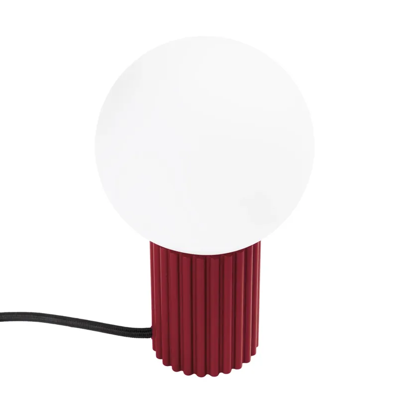 Original Sollux Tischlampe HALO burgunderrot