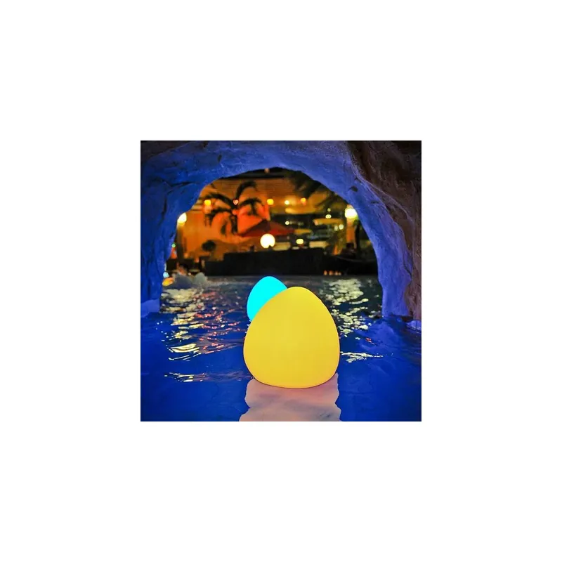 STONE kabellose, schwimmfähige LED Leuchte "App-control" ˜25x26cm Letzte Chance