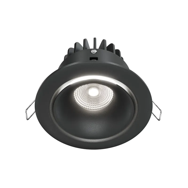 Technical Einbauleuchte Yin Aluminium Schwarz DL031-L12W4K-B mit IP 20 Kostenloser Versand