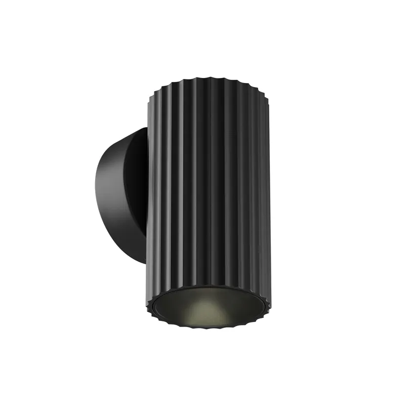 Exklusiv Technical Wandleuchte Calipso Aluminium Schwarz C106WL-01-GU10-B mit IP 20