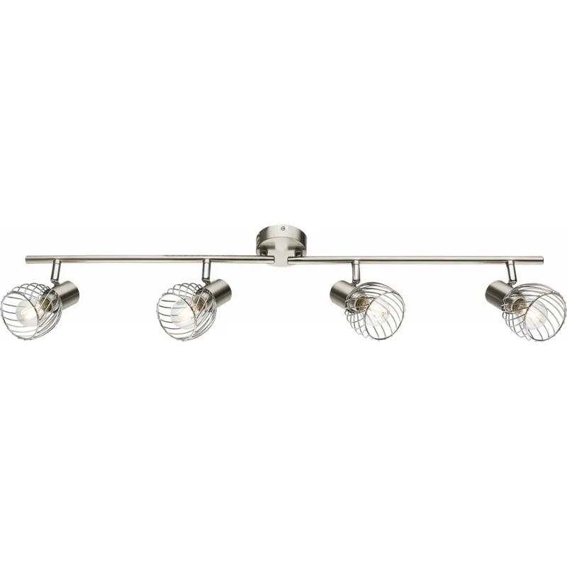 Texas Strahler Metall Nickel Matt, 4X E14 Nur Heute