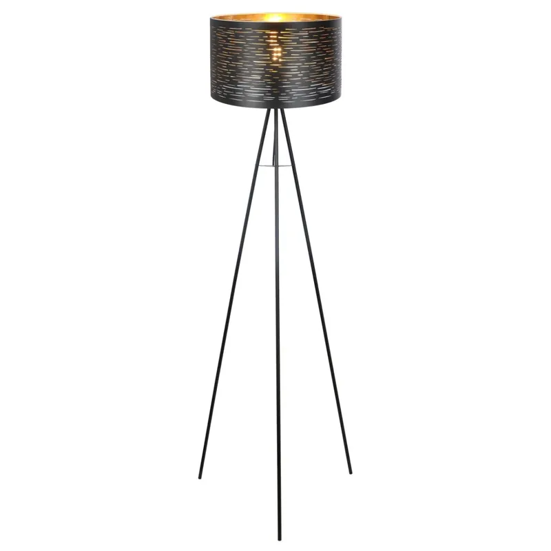 Top-Qualität Tunno Stehleuchte Metall Schwarz, 1X E27