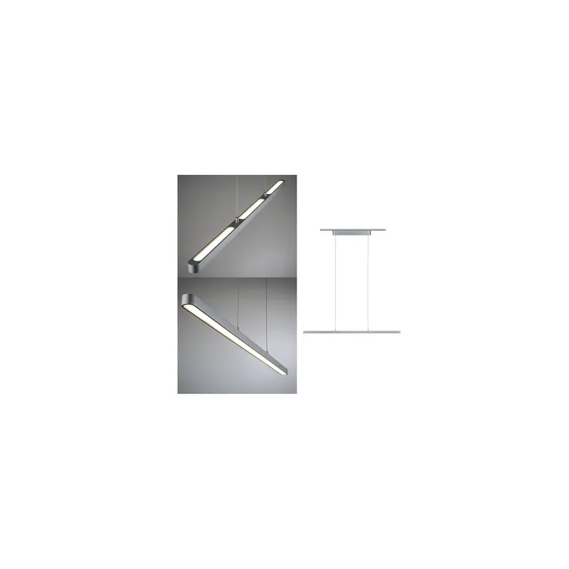 URail LED Pendel Lento 1800lm 41W 2700K dimmbar 230V Chrom matt Echt
