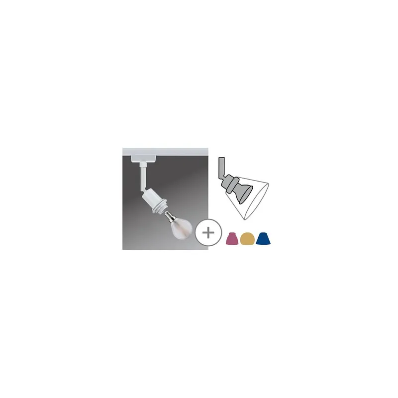 Aktuell URail Schienenspot DecoSystems Einzelspot E14 max. 20W dimmbar 230V Weiß