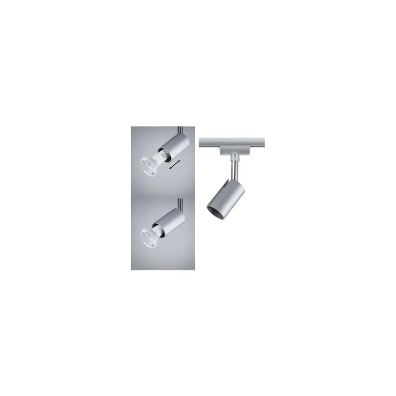 Knallerangebot URail Schienenspot Pure I Einzelspot GU10 max. 10W dimmbar 230V Chrom matt Chrom