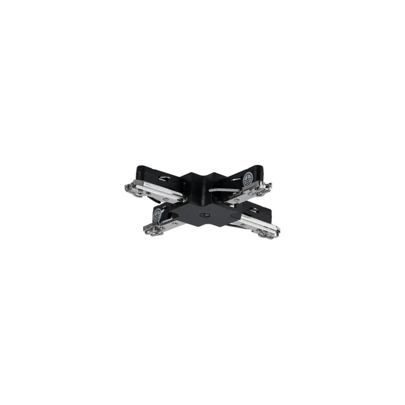Zertifiziert URail Verbinder X-Stück 104x104mm max. 1.000W Schwarz matt