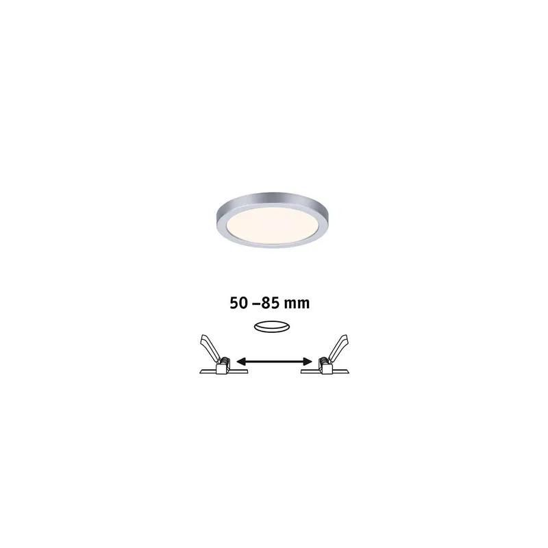 VariFit LED Einbaupanel Areo IP44 rund 118mm 3000K Chrom matt Schnäppchen