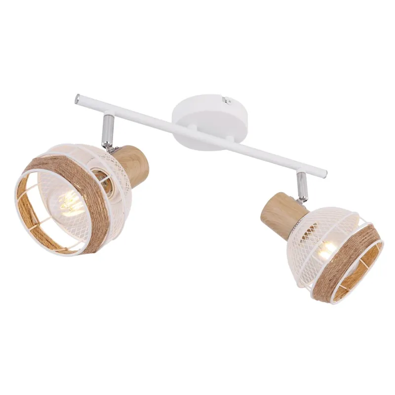 Mega-Angebot Widy Strahler Metall Weiß, 2X E27