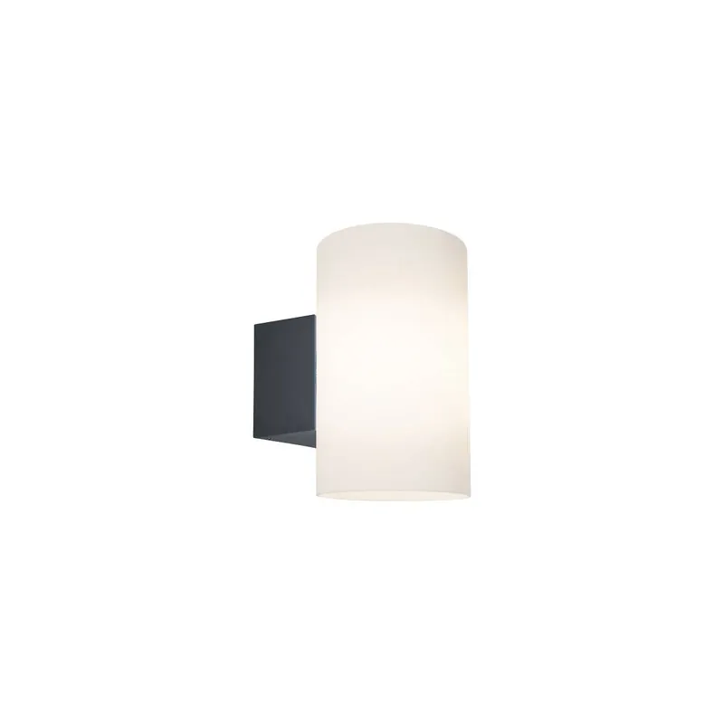 Außenwandleuchte Tube IP54 rund 120x175mm max. 15W 230V Anthrazit Kunststoff Exklusiv