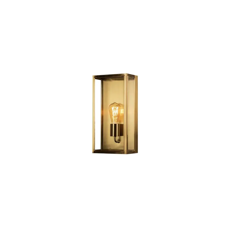 Highlight Carpi Wandl. groß E27 Messing mit klarem Glas
