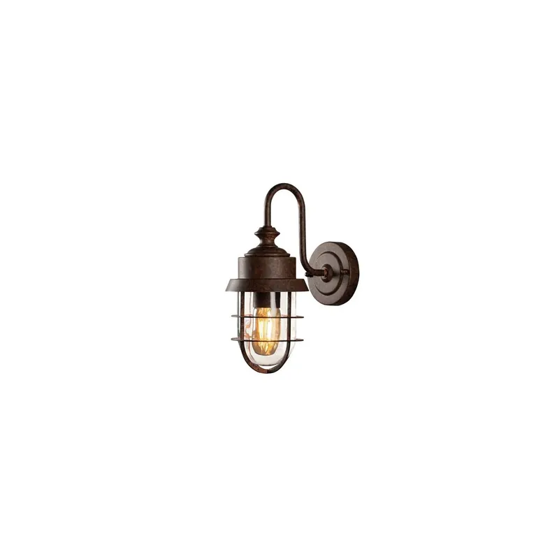Gratis Versand Cerignola Wandl. E27 Rostoptik mit klarem Glas