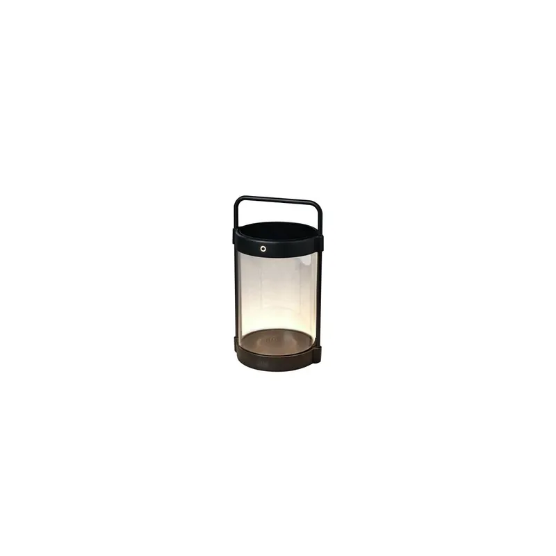 Versand Am Gleichen Tag Crotone LED Solar/USB-Laterne schwarz, dimmbar, Dammerungs