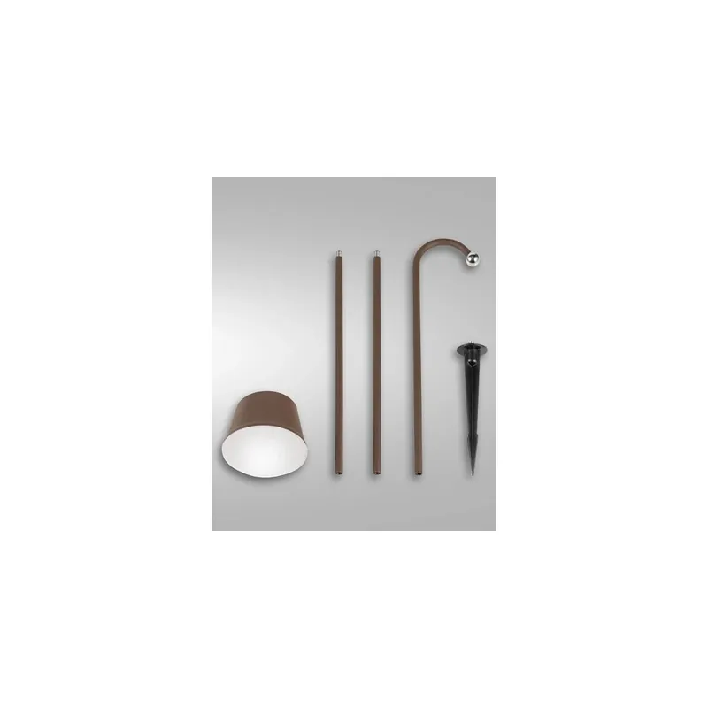 Angebot Fabas Luce Armanda Spot - Set inkl. Erdspieß / Akku Rostbraun