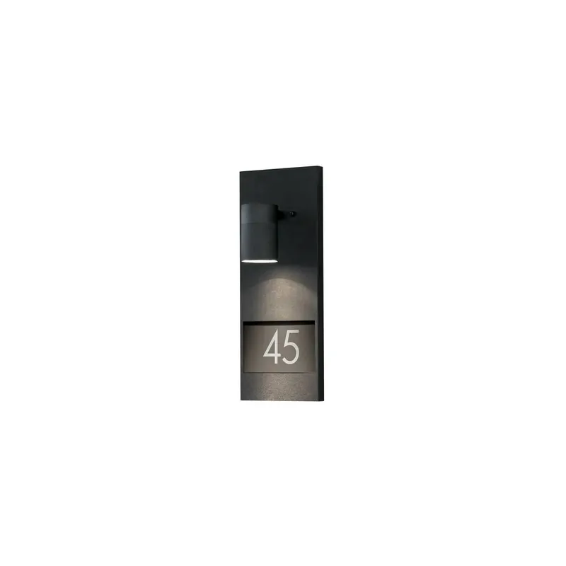 Hausnr. Strahler Modena schwarzmatt Neue Ware