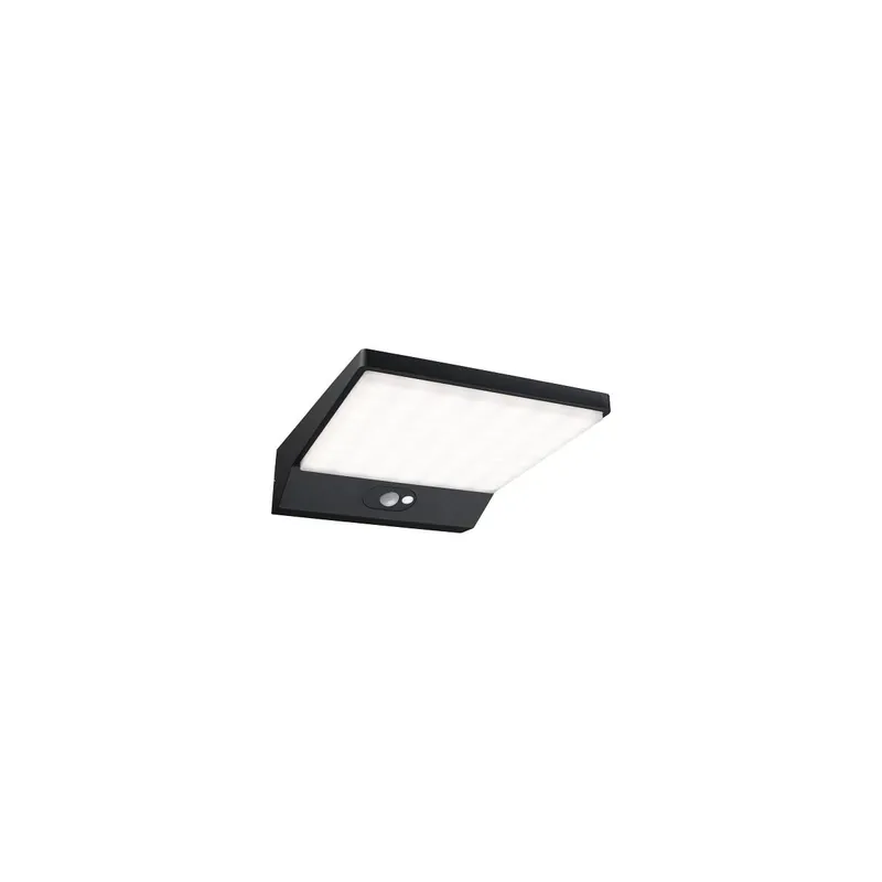 LED Außenwandleuchte Ronea Bewegungsmelder IP44 180x250mm 3000K 10,5W 680lm 230V Dunkelgrau Aluminium Handgefertigt
