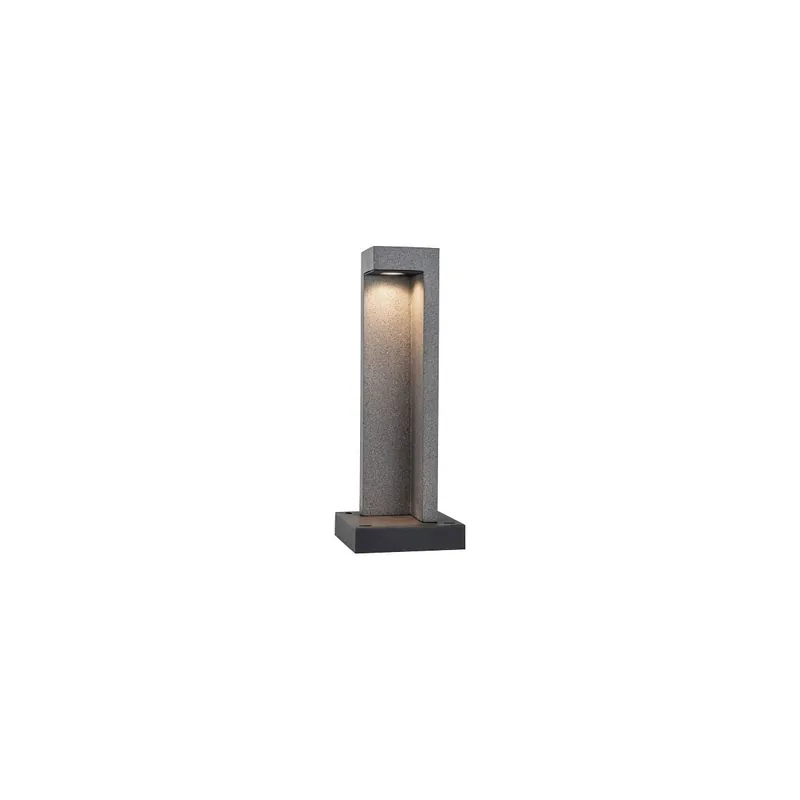 LED Pollerleuchte Concrea IP65 450mm 3000K 6,8W 200lm 230V Schwarzer Sandstein Beton Solange Der Vorrat Reicht