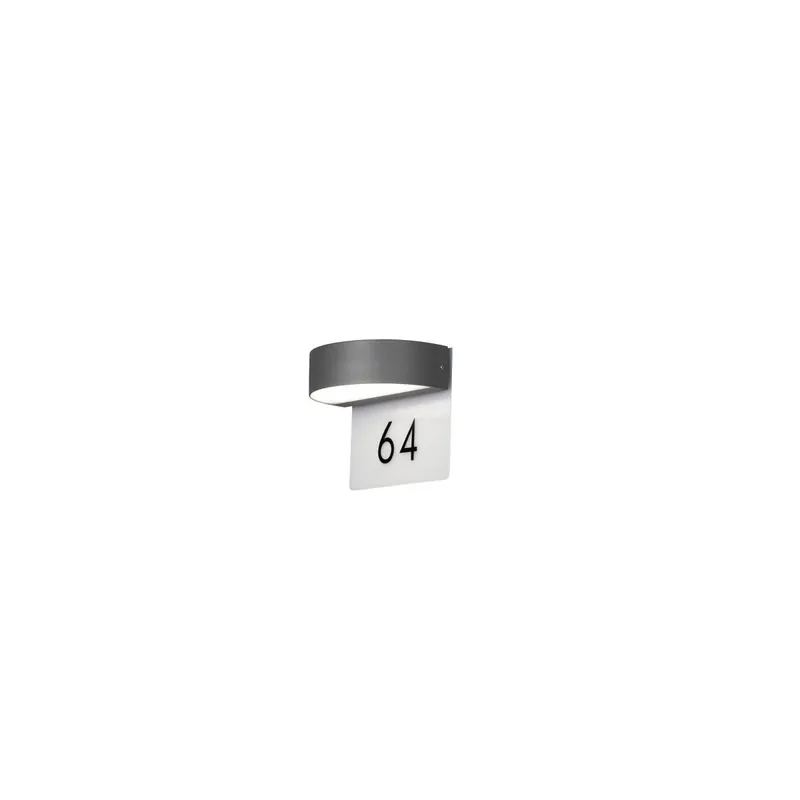 Monza Wandl. 2x4,5W LED anthrzi, IP54, inkl. 3x Ziffern 0-9 Schneller Versand