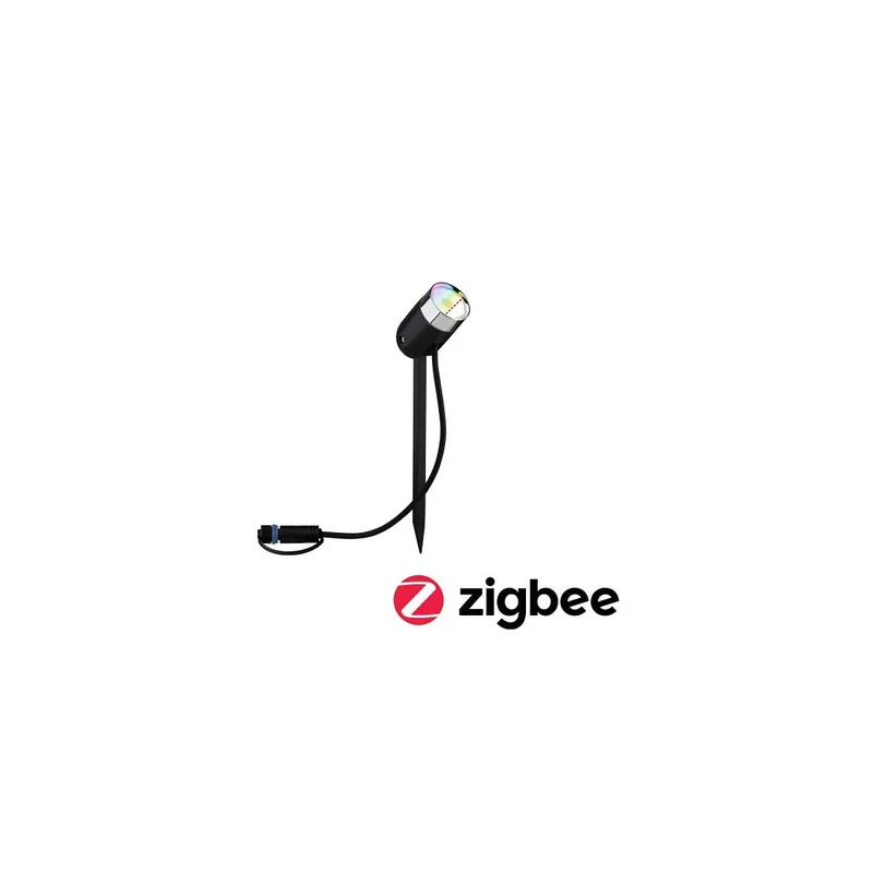 Limited Edition Plug & Shine LED Gartenstrahler Smart Home Zigbee Pike Einzelspot IP65 RGBW+ 4,5W Anthrazit
