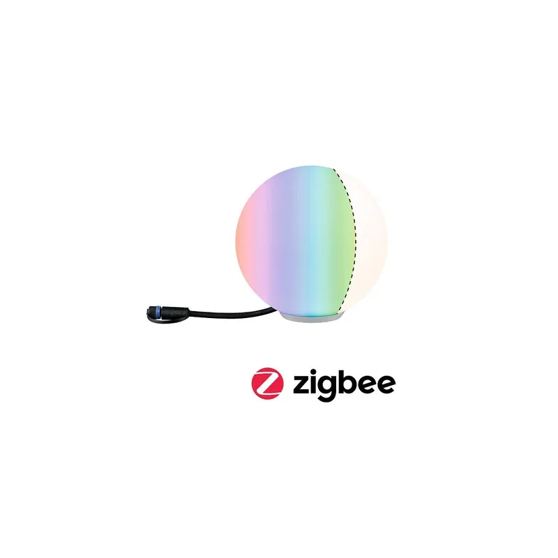 Plug & Shine LED Lichtobjekt Smart Home Zigbee Globe IP65 RGBW+ 2,8W Weiß Preis Gesenkt
