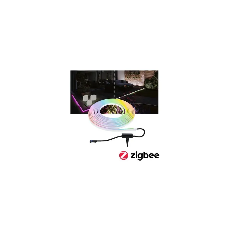 Plug & Shine LED Stripe Smart Home Zigbee Smooth Einzelstripe IP67 RGBW+ 39W Weiß Sonderaktion