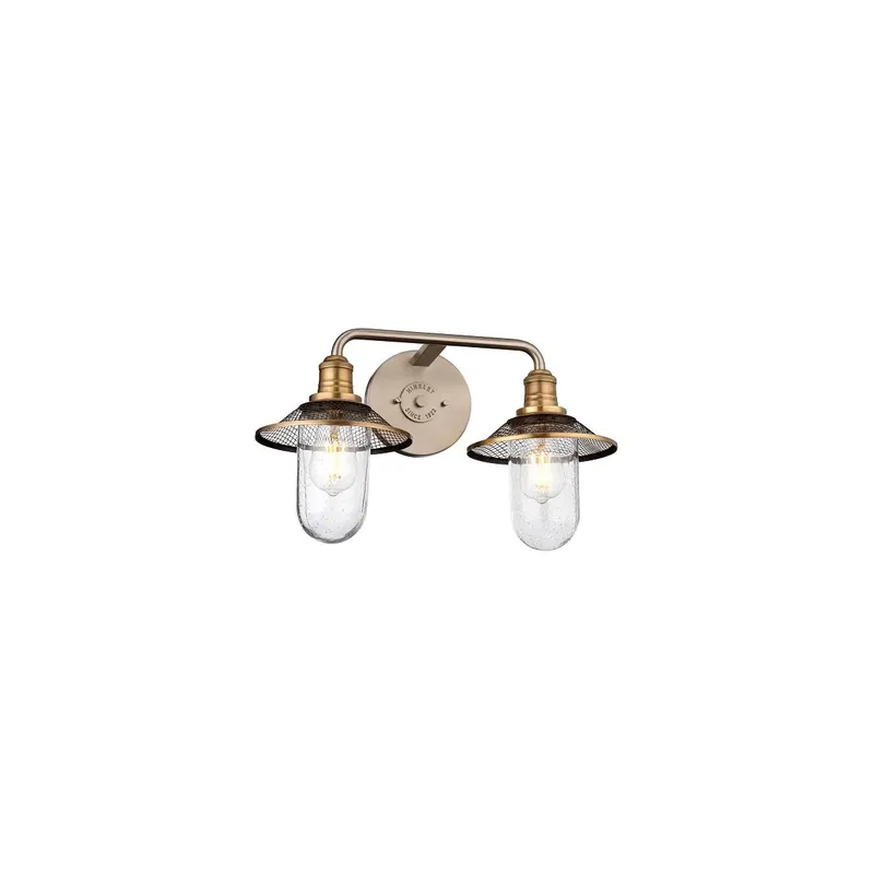 Rigby 2-flammige Wandleuchte – Antik-Nickel Neue Kollektion