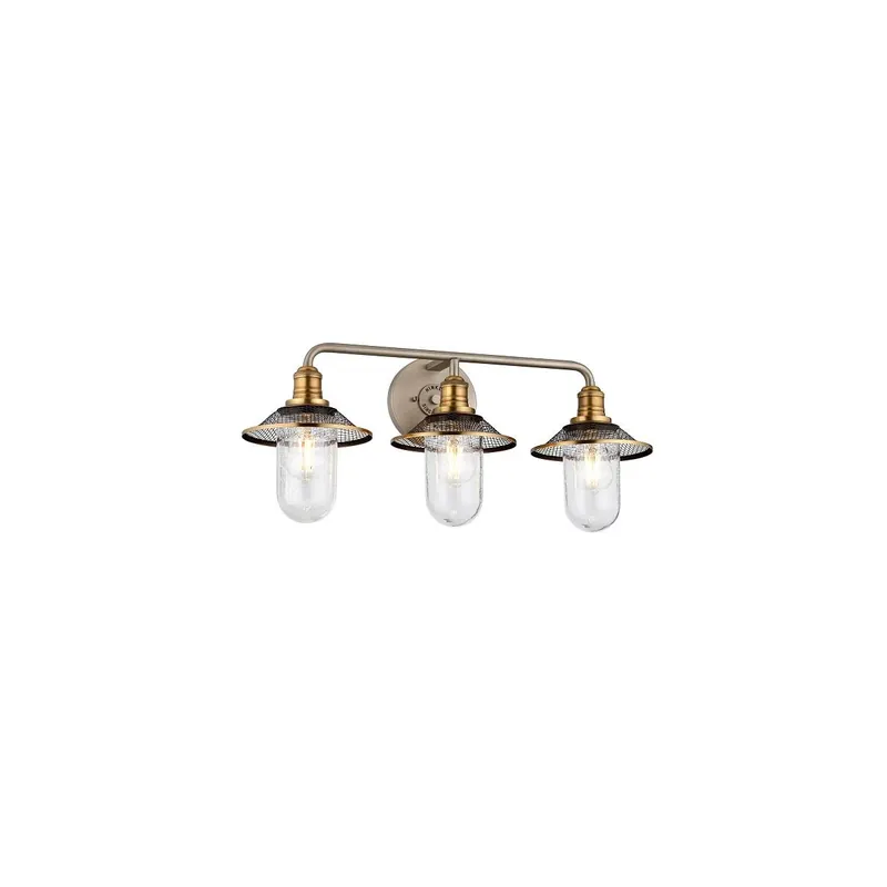 Versand Am Gleichen Tag Rigby 3-flammige Wandleuchte – Antik-Nickel