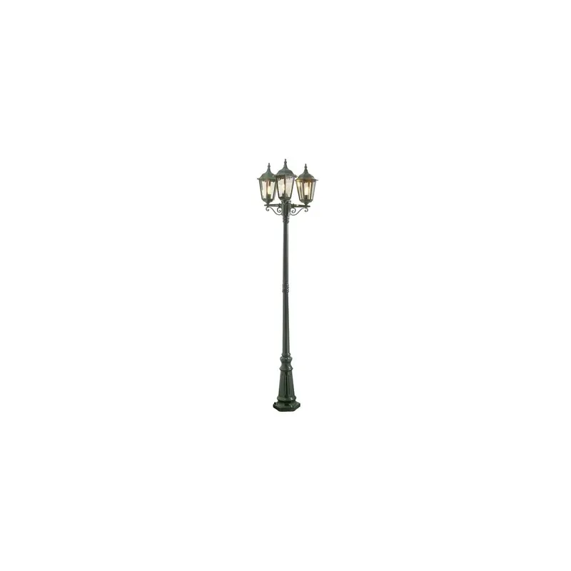 Begrenztes Angebot Stehleuchte Firenze, grun, 3 flg., klares Glas
