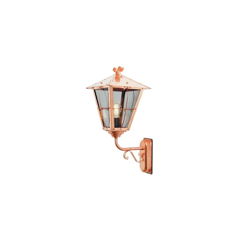 Super-Preis Wandleuchte Fenix, kupfer, klares Glas