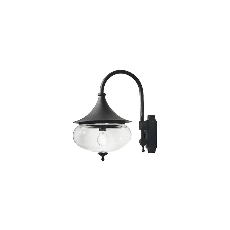Wandleuchte Libra matt schwarz, klares Acrylglas Must-Have