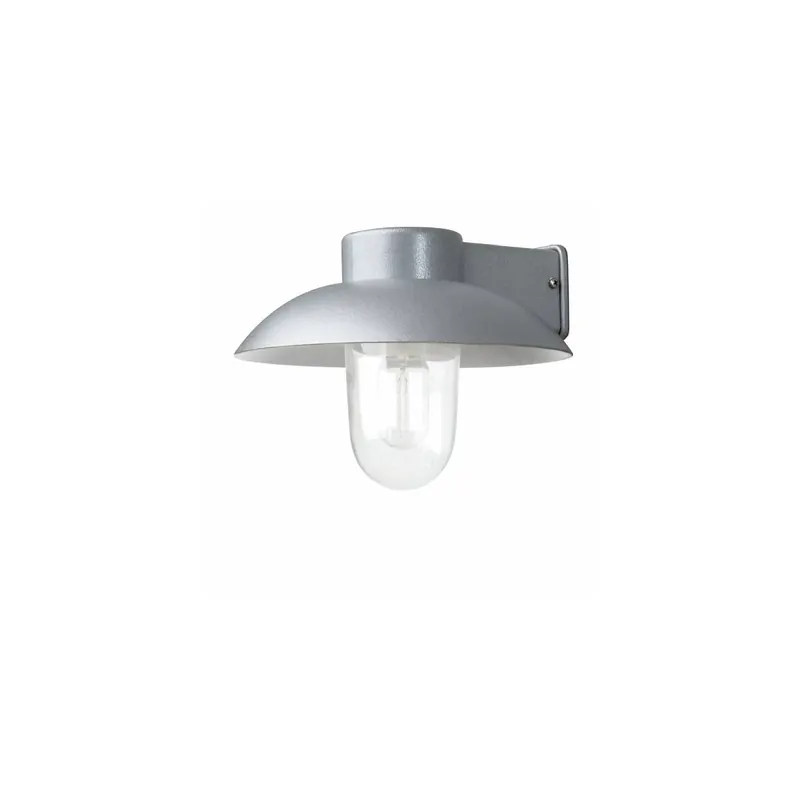 Aktuell Wandleuchte Mani, grau, klares Glas