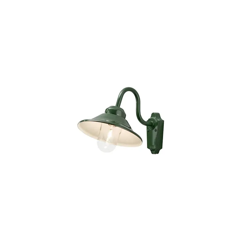 Begrenztes Angebot Wandleuchte Vega, grun, klares Glas