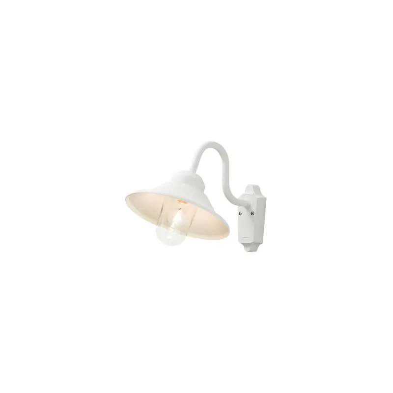 Wandleuchte Vega, matt weiss, klares Glas Saisonangebot