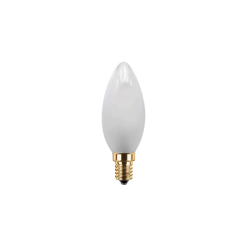 Exklusiv E14 LED Kerze matt warmweiß dim