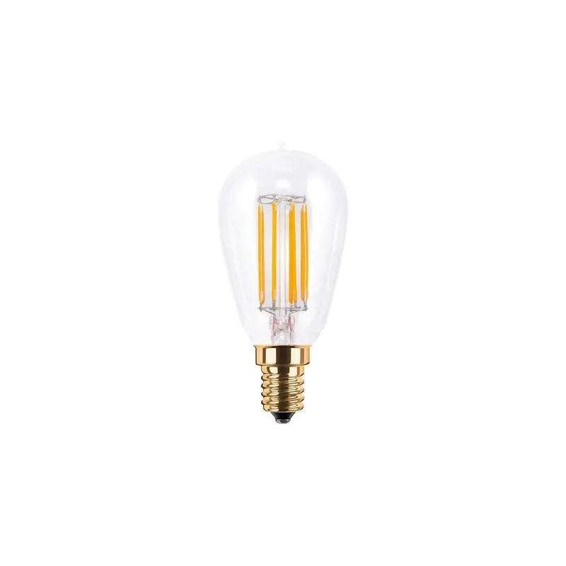 Zertifiziert E14 LED Radio Style klar warmweiß