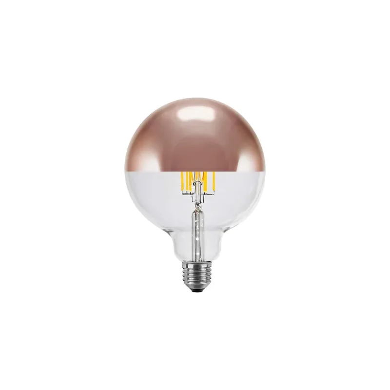 Angebot E27 LED Globe 125 Spiegelkopf Kupfer warmweiß
