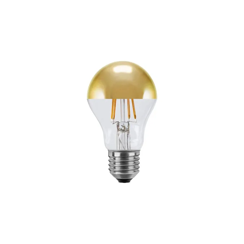 Geld-Zurück-Garantie E27 LED Glühlampe Spiegelkopf Gold warmweiß