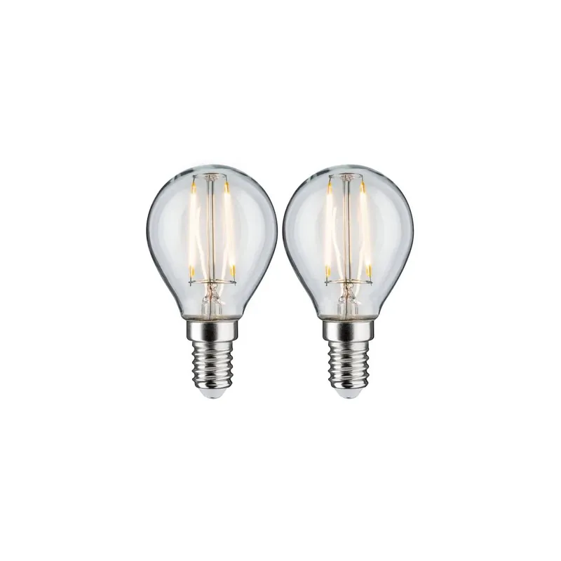 Günstig Filament 230V LED Tropfen E14 2x250lm 2x2,7W 2700K Klar
