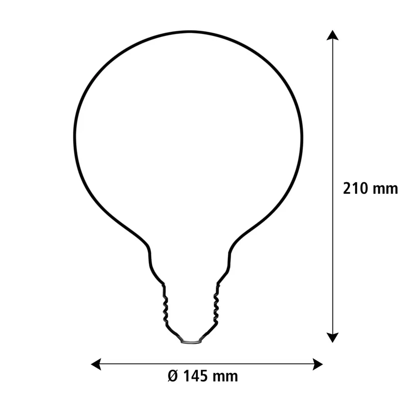 LED Illusion Globe 145 2tones gelb blau E27 6 W 260 Lm Expressversand