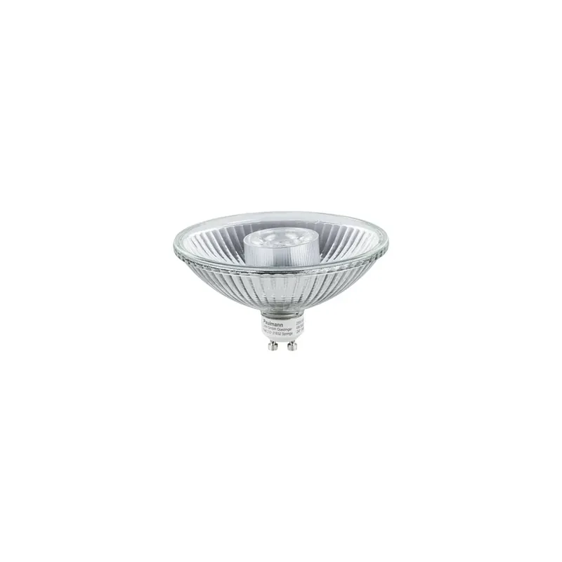 Highlight Standard 230V LED Reflektor QPAR111 GU10 425lm 6,5W 2700K dimmbar Silber