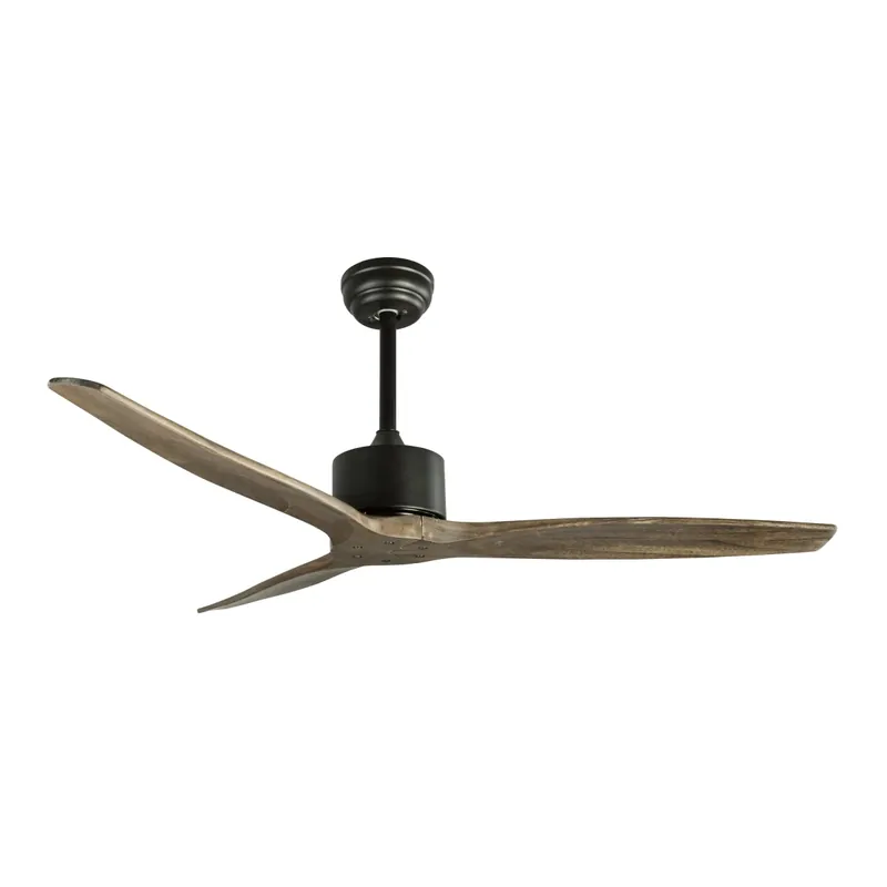 Nova Luce 5231301 Vento LED Ventilator Schwarz, Braun Limited Edition
