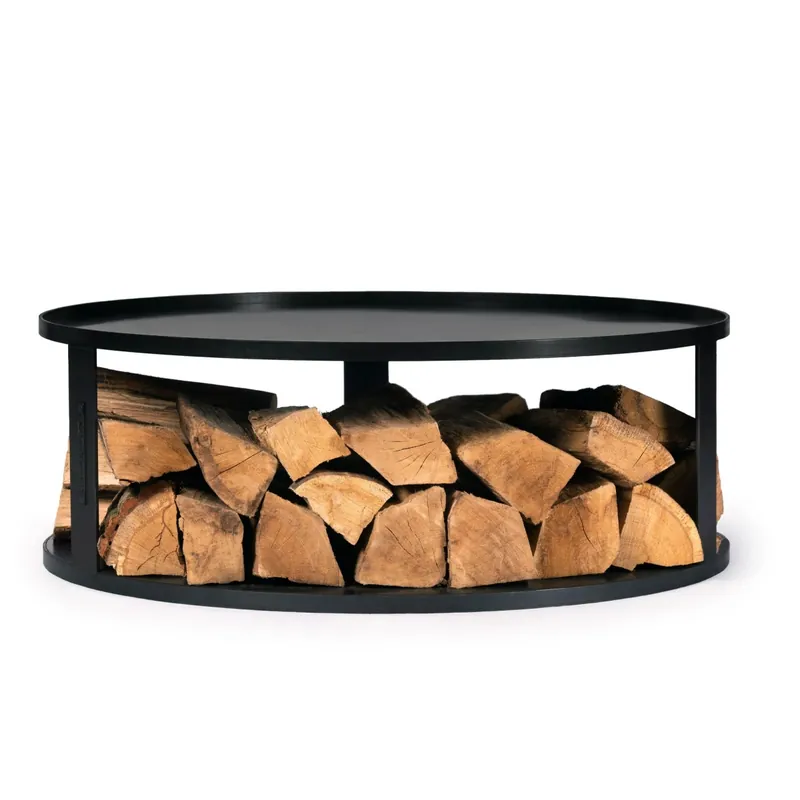 Sonderangebot Runde Feuerschalenbasis mit Holzfach 72 cm