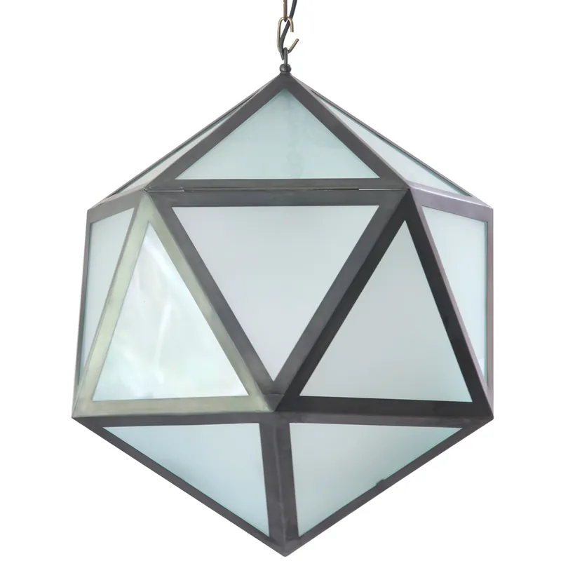 Große Art-Déco-Hängeleuchte in Sonderanfertigung 60 cm Limited Edition